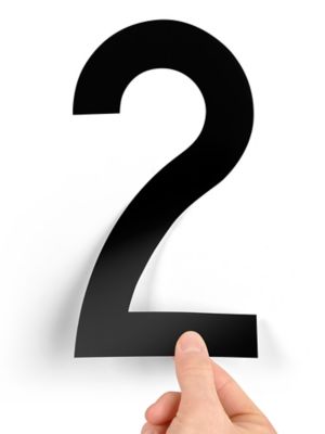 8" Single Number Die-Cut Labels - "2" S-23448-2