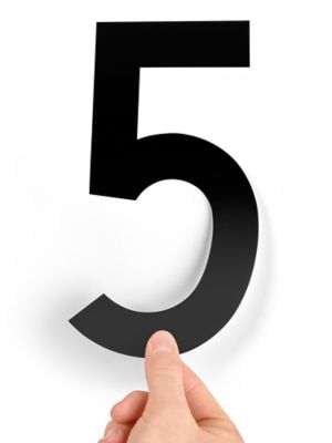 8" Single Number Die-Cut Labels - "5" S-23448-5