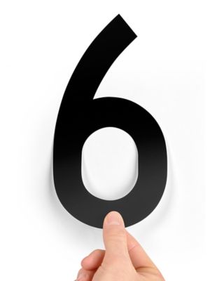 8" Single Number Die-Cut Labels - "6" S-23448-6