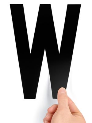 8" Single Letter Die-Cut Labels - "W" S-23449-W