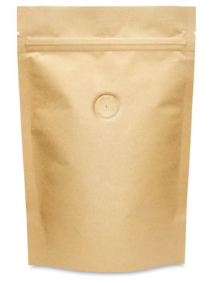  Stand-Up Coffee Pouches - 6 x 9 x 3"