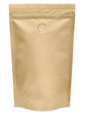  Stand-Up Coffee Pouches - 7 x 11 1/2 x 4"