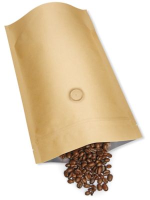 Stand-Up Coffee Pouches - 7 x 11 1/2 x 4