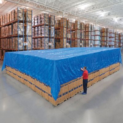 Standard Woven Poly Tarp - Blue, 60 x 60' S-23461
