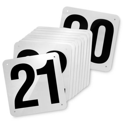 Outdoor Dock Door Signs - 18 x 18", 21-30 S-23469-21