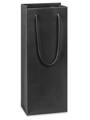  Matte Laminate Shopping Bags - 5 x 3 1/2 x 13 1/4", Wine