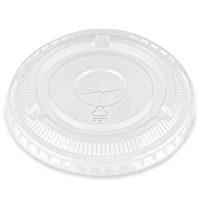 Crystal Clear Plastic Cup Lids - 9 & 12 oz S-23482 - Uline