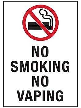"No Smoking No Vaping" Sign