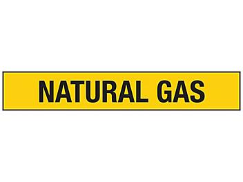 "Natural Gas" Pipe Markers - 2 1/2 - 7 7/8" Pipe Diameter S-23495-2