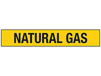 "Natural Gas" Pipe Markers - 8"+ Pipe Diameter S-23495-3