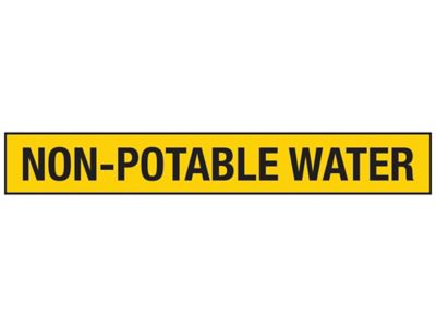 "Non-Potable Water" Pipe Markers