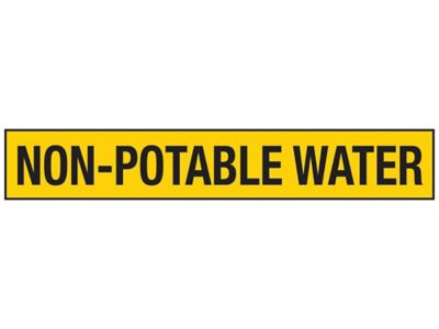 "Non-Potable Water" Pipe Markers - 2 1/2 - 7 7/8" Pipe Diameter S-23496-2