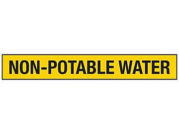 "Non-Potable Water" Pipe Markers