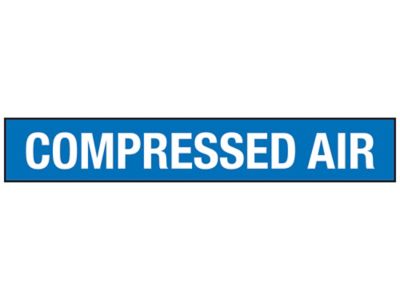 "Compressed Air" Pipe Markers - 2 1/2 - 7 7/8" Pipe Diameter S-23497-2