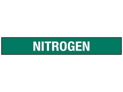 "Nitrogen" Pipe Markers - 3/4 - 2 3/8" Pipe Diameter S-23498-1