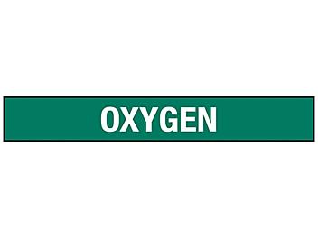 "Oxygen" Pipe Markers - 3/4 - 2 3/8" Pipe Diameter S-23499-1