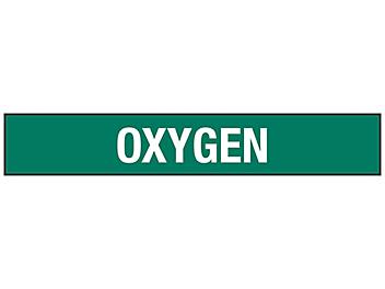 "Oxygen" Pipe Markers - 2 1/2 - 7 7/8" Pipe Diameter S-23499-2