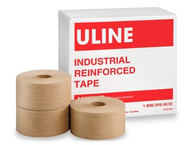 Central 260 Reinforced Kraft Paper Tape - 3 x 450 ft., Red, 10 Rolls/Case