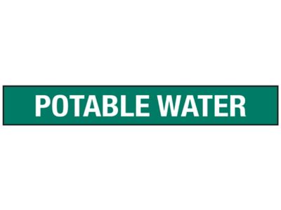  "Potable Water" Pipe Markers