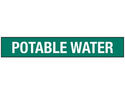 "Potable Water" Pipe Markers - 2 1/2 - 7 7/8" Pipe Diameter S-23504-2