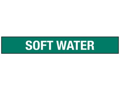 "Soft Water" Pipe Markers