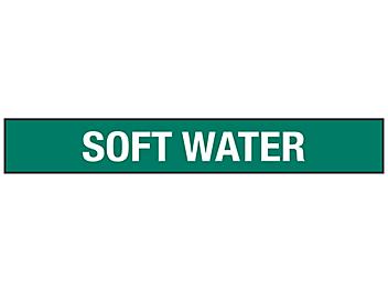 "Soft Water" Pipe Markers - 3/4 - 2 3/8" Pipe Diameter S-23505-1