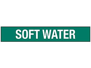 "Soft Water" Pipe Markers - 8"+ Pipe Diameter S-23505-3