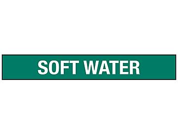 "Soft Water" Pipe Markers