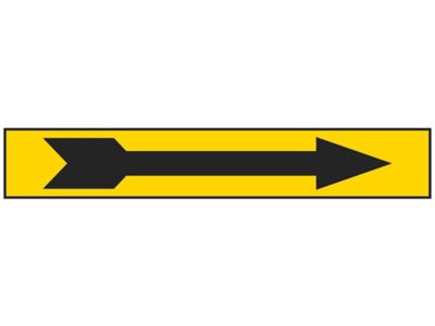  Yellow with Black Arrow Pipe Markers