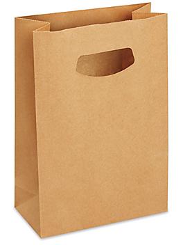 Paper Take-Out Bags - 7 1/8 x 3 1/4 x 10 3/4", Kraft S-23512