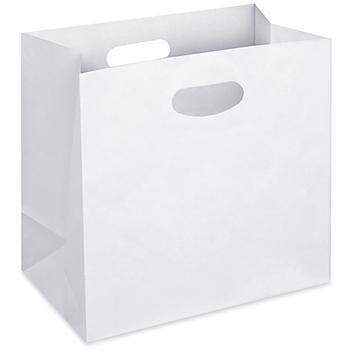 Paper Take-Out Bags - 11 x 6 x 11", White S-23517