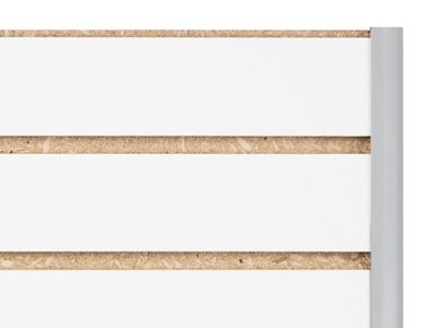 Bordure pour panneaux rainurés – 8 pi, gris