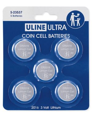 Uline Ultra 2016 Coin Cell Batteries S-23537