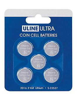 Uline Ultra 2016 Coin Cell Batteries S-23537