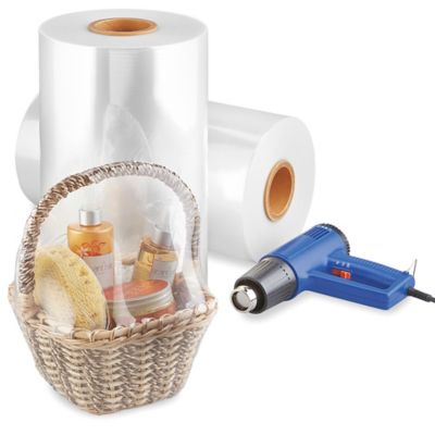 Cryovac&reg; CT-305 Polyolefin Shrink Film Roll - 70 gauge, 16" x 3,750', Plain S-23570C