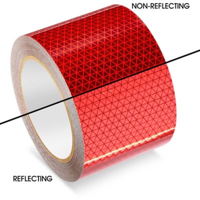 Outdoor Reflective Tape - 3 x 50', Red