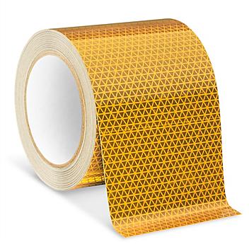 Outdoor Reflective Tape - 4" x 50', Yellow S-23632Y