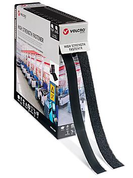 Velcro&reg; Brand High Strength Combo Strips Bulk Pack - 1" x 75', Black S-23646BL