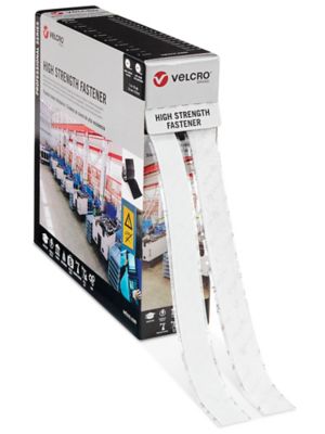 Velcro Brand High Strength Combo Strips Bulk Pack - 1 x 75', White - ULINE - S-23646W