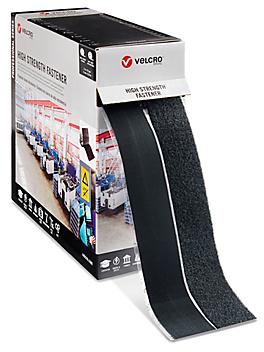 Velcro&reg; Brand High Strength Combo Strips Bulk Pack - 2" x 75', Black S-23647BL