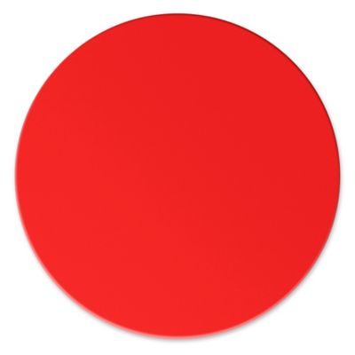 Mighty Line&reg; Deluxe Safety Tape Shapes - 3 1/2", Dot, Red S-23656R