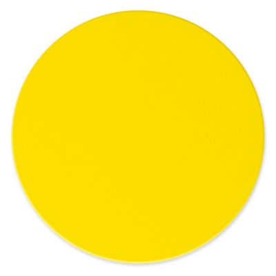 Mighty Line&reg; Deluxe Safety Tape Shapes - 3 1/2", Dot, Yellow S-23656Y