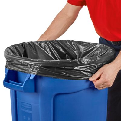 Uline Industrial Trash Liners - 33 Gallon, 1.5 Mil, Clear S-2053