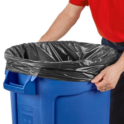 Uline Industrial Coreless Trash Liners - 1.5 Mil, 33 Gallon, Black S-23688BL