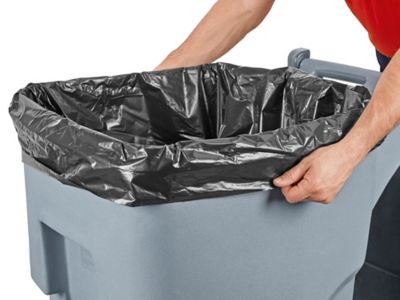 Uline Economy Coreless Trash Liners - .39 Mil, 20-30 Gallon, Black S-7323BL  - Uline