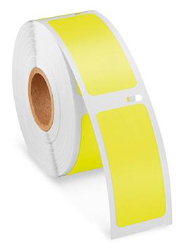 Uline Mini Printer Labels - Yellow Paper, 1 x 2 1/8" S-23719Y