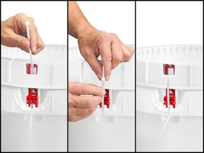 Screw Top Pail - 12 Gallon, White Lid