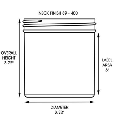 16 oz Plastic Jars - Wide Mouth Plastic Jars