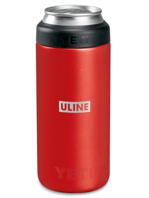 Puñado patio De todos modos YETI® Slim Can Colster® - Red S-23782R - Uline