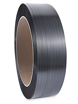 Uline Poly Strapping - 5/8" x .030" x 6,000', Black S-2378